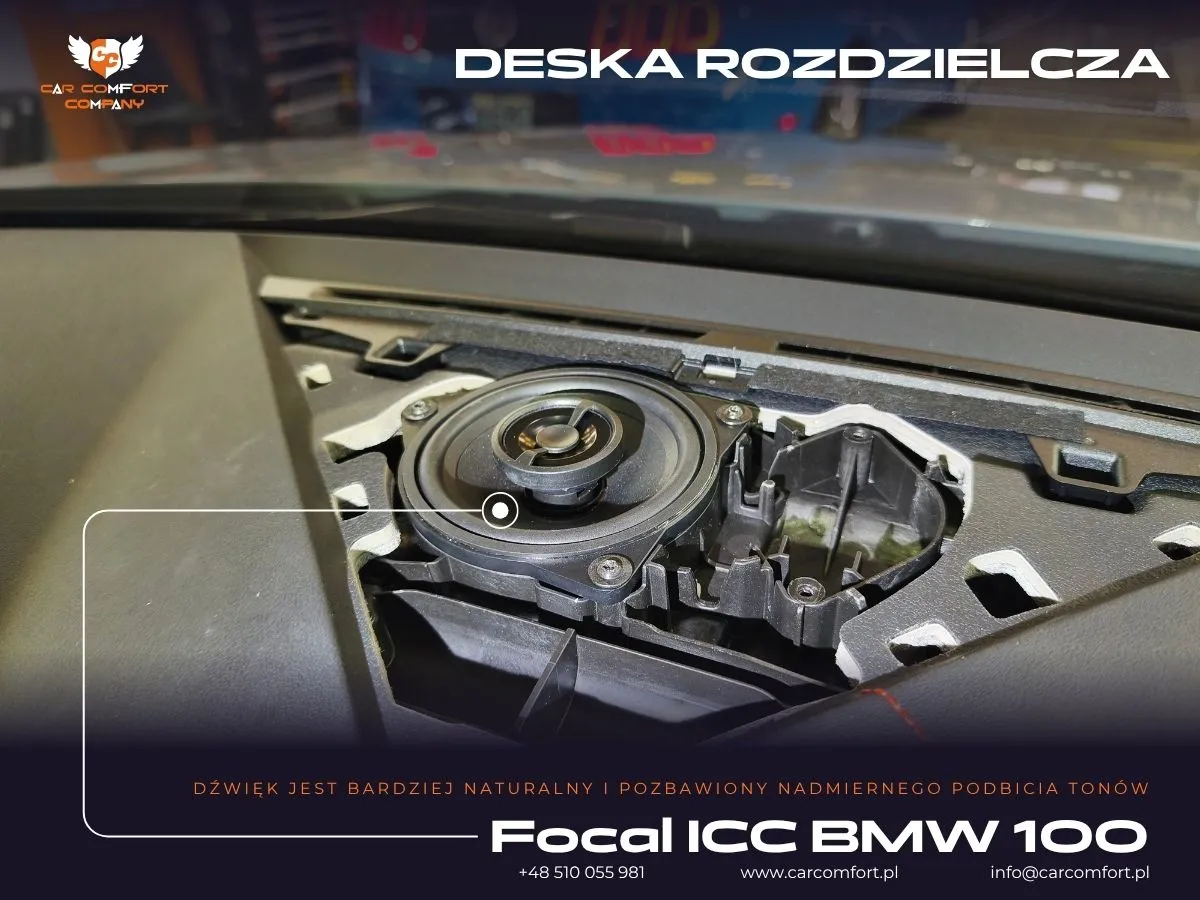  Precyzyjny montaż dedykowanego tweetera Focal z zestawu IS BMW 100L w BMW M135.