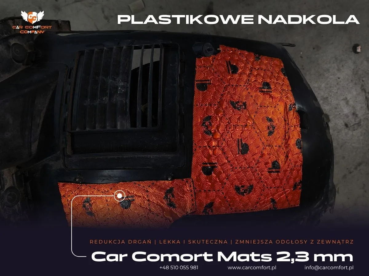  Pierwsza warstwa wyciszenia plastikowej osłony nadkola w Cupra Formentor matą Car Comfort Mats.