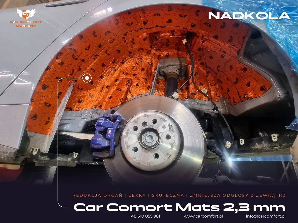 Mata Car Comfort Mats 2,3 mm na metalowym nadkolu BMW Serii 4.