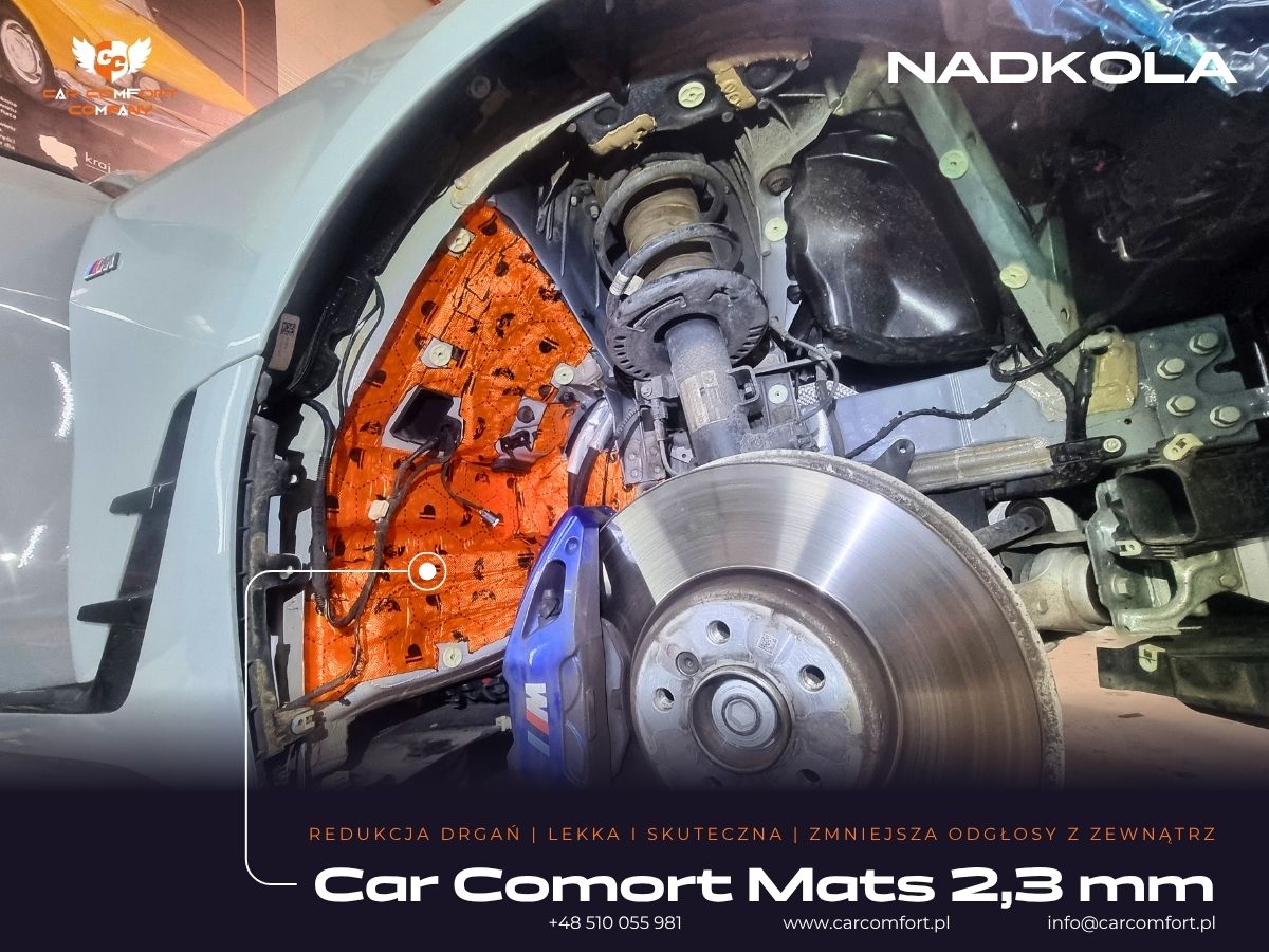 Mata Car Comfort Mats 2,3 mm na metalowym nadkolu BMW Serii 4.