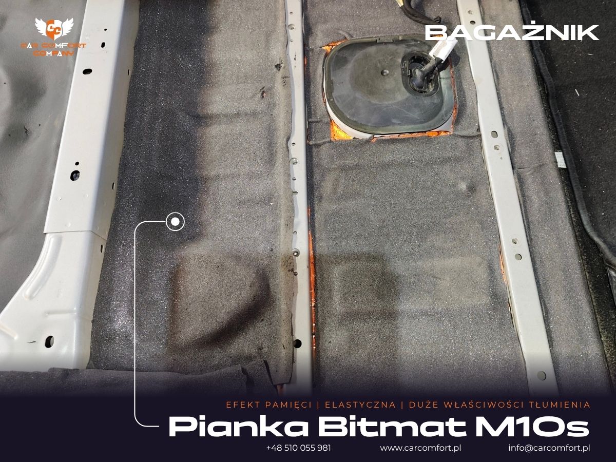 Pianka Bitmat K6s na podłodze bagażnika Citroena Picasso.