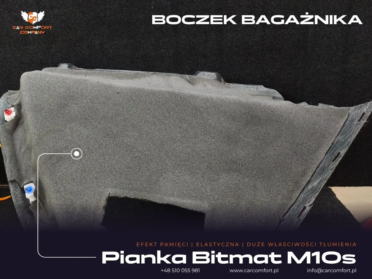 Pianka Bitmat M10s na boczkach drzwi Citroena Picasso.