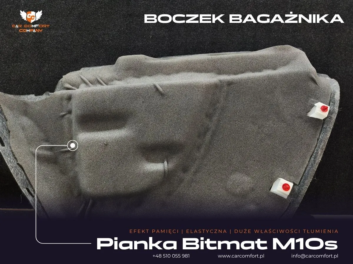Pianka Bitmat M10s na boczkach drzwi Citroena Picasso.