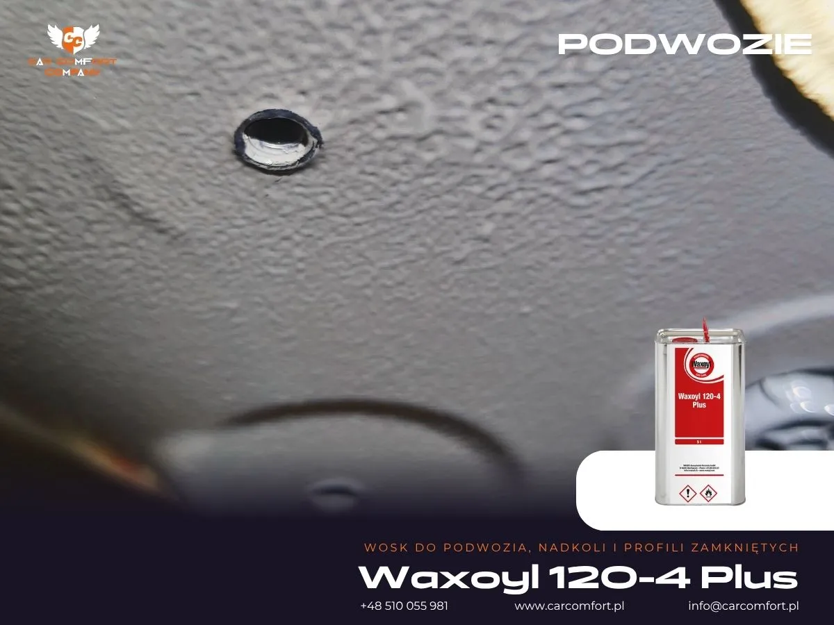 Aplikacja preparatu Waxoyl na podwozie Honda Civic XI.