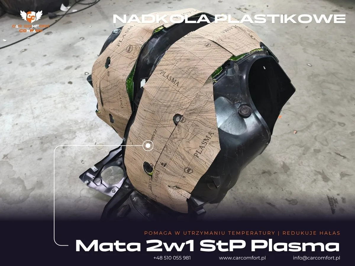 Warstwa StP Plasma na plastikowym nadkolu Honda Civic XI.