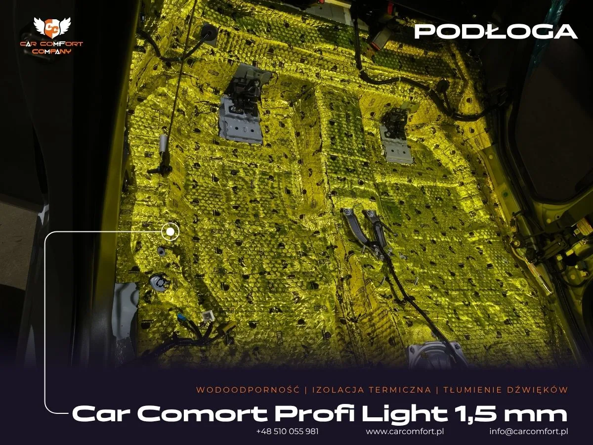 Aplikacja maty Car Comfort Profi na podłodze Honda Jazz.