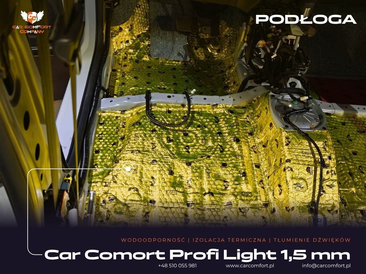 Aplikacja maty Car Comfort Profi na podłodze Honda Jazz.