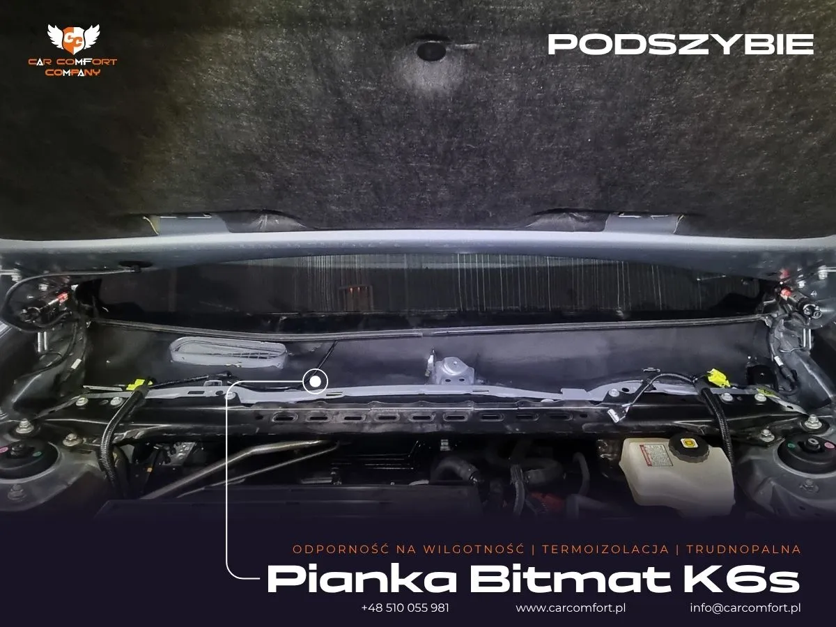 Pianka Bitmat K6s na podszybiu Lexus ES300h.