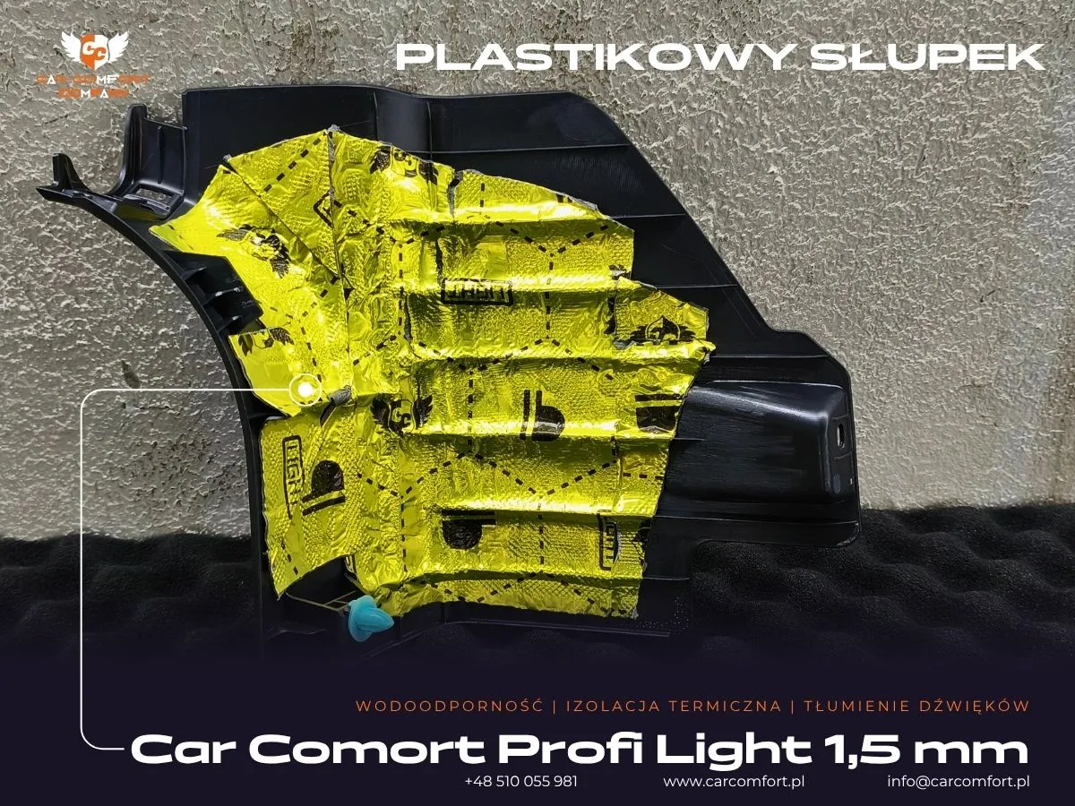 Mata Car Comfort Profi na plastikowym słupku Lexus ES300h.