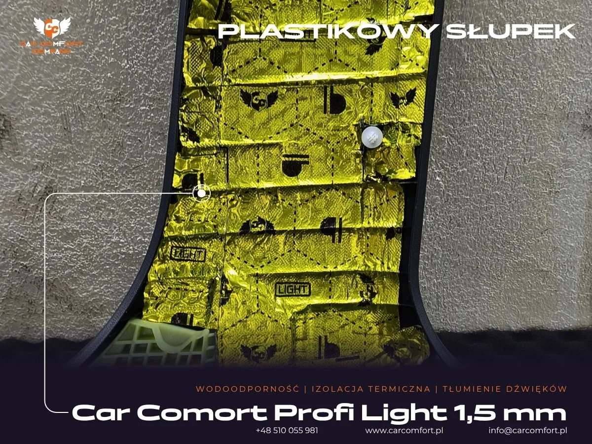 Mata Car Comfort Profi na plastikowym słupku Lexus ES300h.