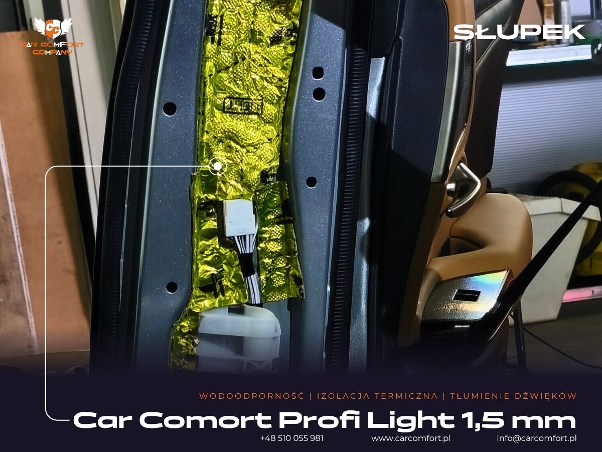 Mata Car Comfort Profi na metalowym słupku Lexus ES300h.
