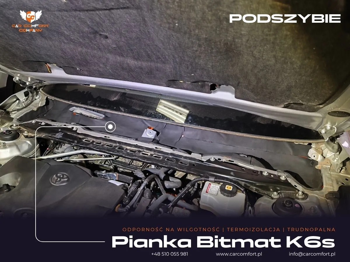 Pianka Bitmat K6s na podszybiu Toyota Camry.