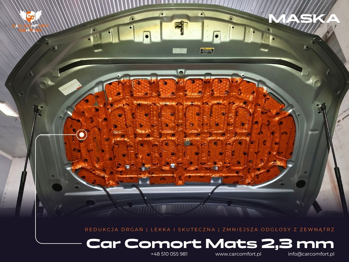 Mata Car Comfort Mats na masce silnika Toyota Camry.