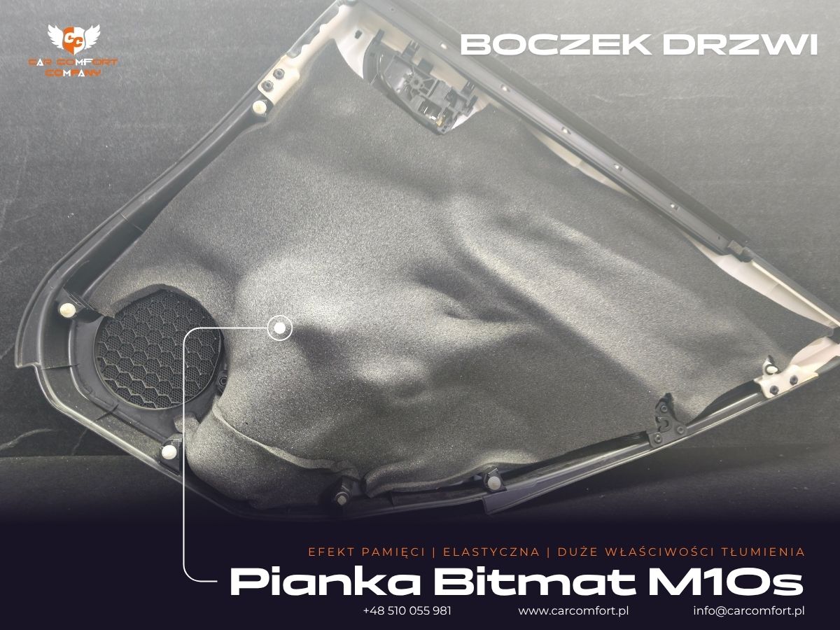 Pianka Bitmat M10s na boczkach drzwi Subaru XV.