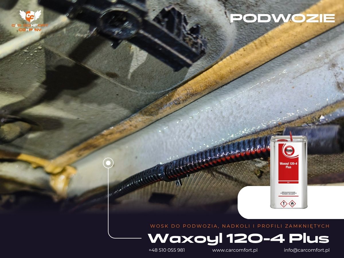 Aplikacja preparatu Waxoyl Professional 120-4 na podwozie Renault Megane.