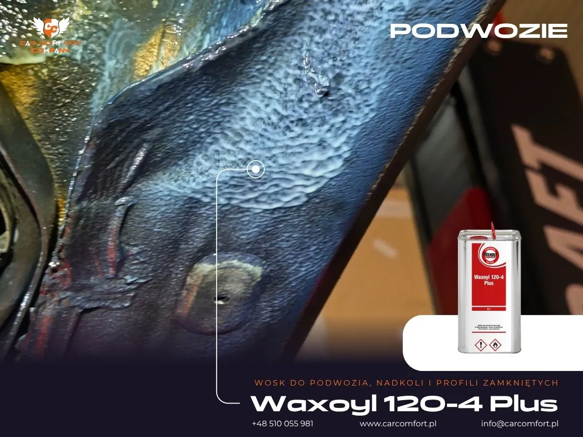 Puszka/opakowanie Waxoyl Professional 120-4 użytego do konserwacji.