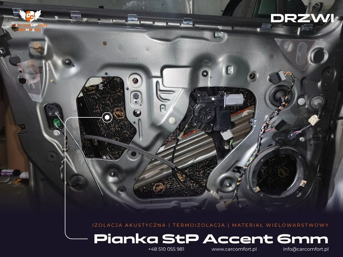 Pianka StP Accent na drzwiach Opla Astra