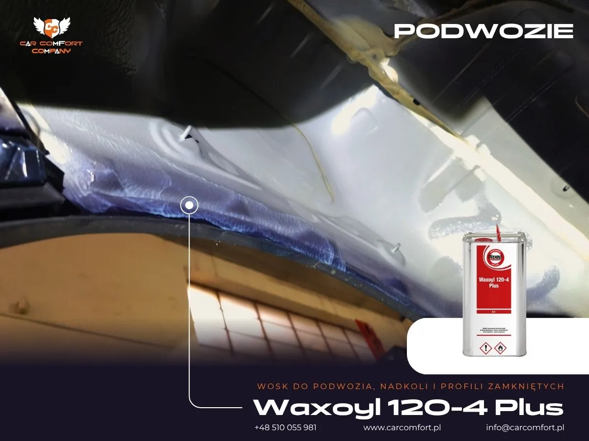 Profesjonalna aplikacja preparatu Waxoyl na podwozie Renault Arkana.