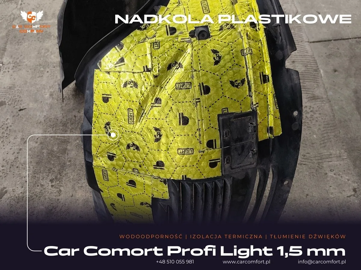 Plastikowe nadkola Mercedes GLE wyciszenie Bitmat B5s