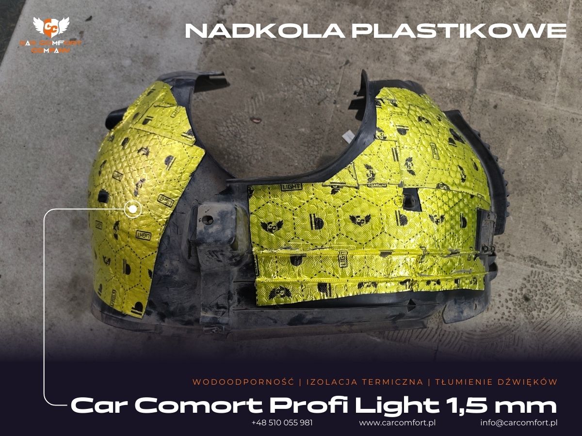 Plastikowe nadkola Mercedes GLE wyciszenie Bitmat B5s