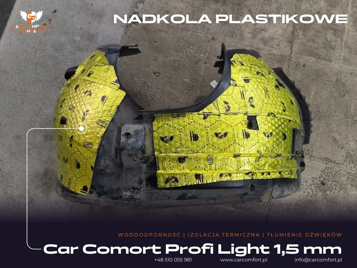 Plastikowe nadkola Mercedes GLE wyciszenie Bitmat B5s