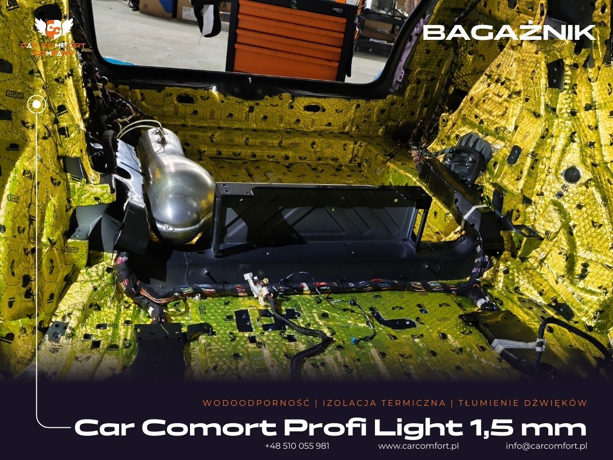 Podłoga Mercedes GLE mata butylowa i Bitmat K6s – tłumienie hałasu toczenia