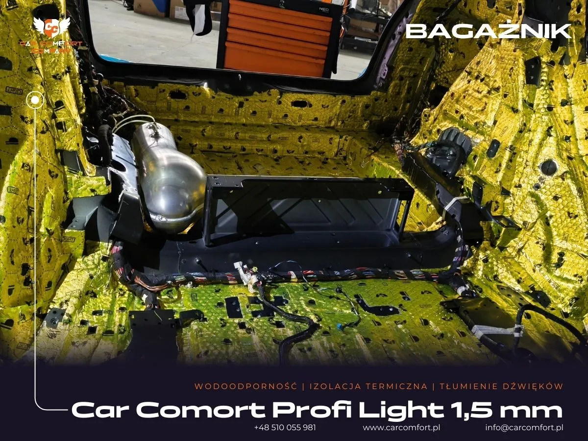 Podłoga Mercedes GLE mata butylowa i Bitmat K6s – tłumienie hałasu toczenia