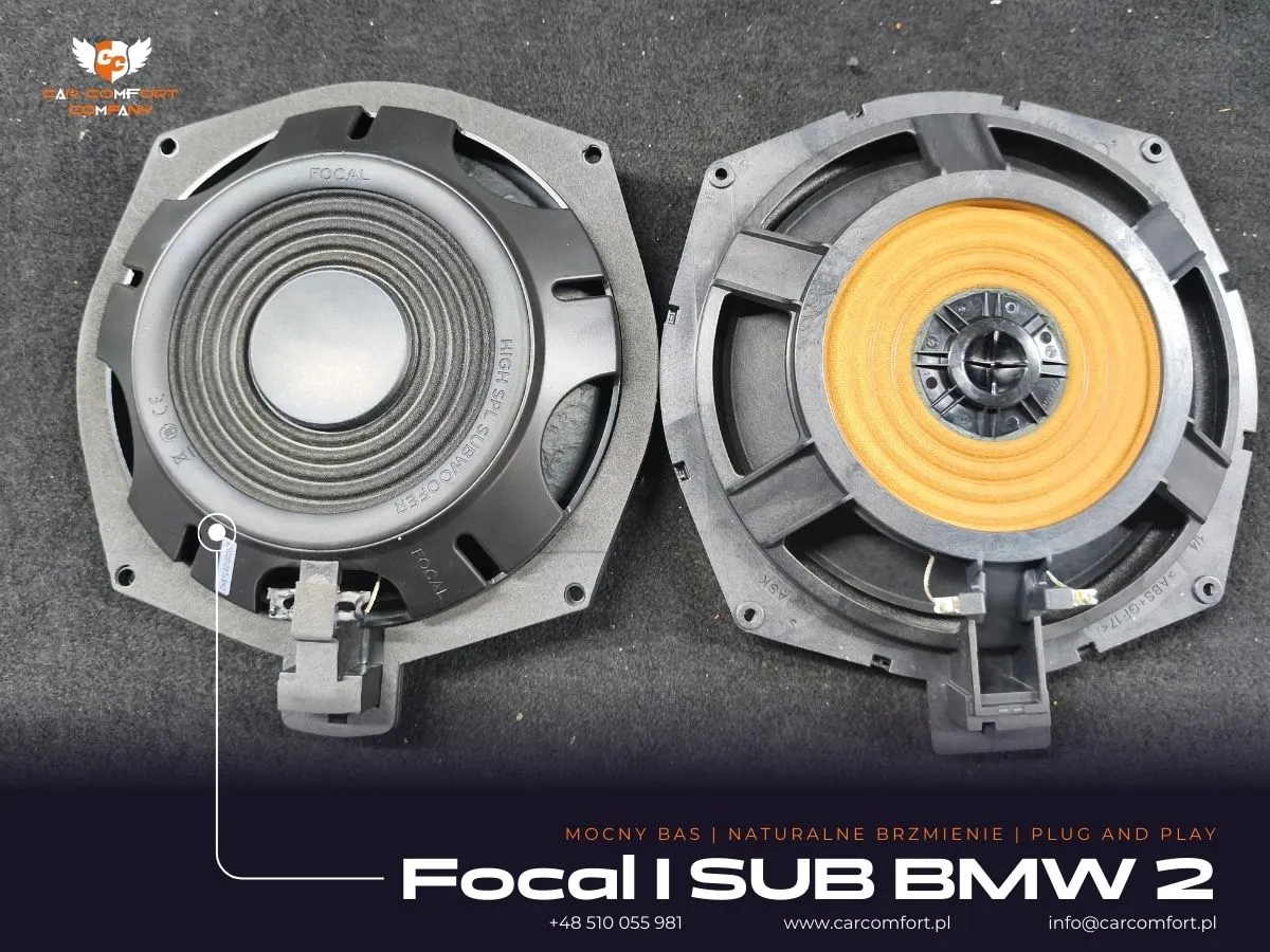 G30 subwoofer podfotelowy Focal I SUB BMW 2 – montaż