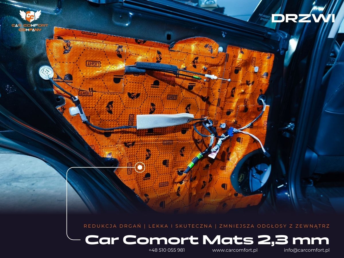 Toyota RAV4 wygłuszenie drzwi Car Comfort Mats 2,3 mm – mata butylowa