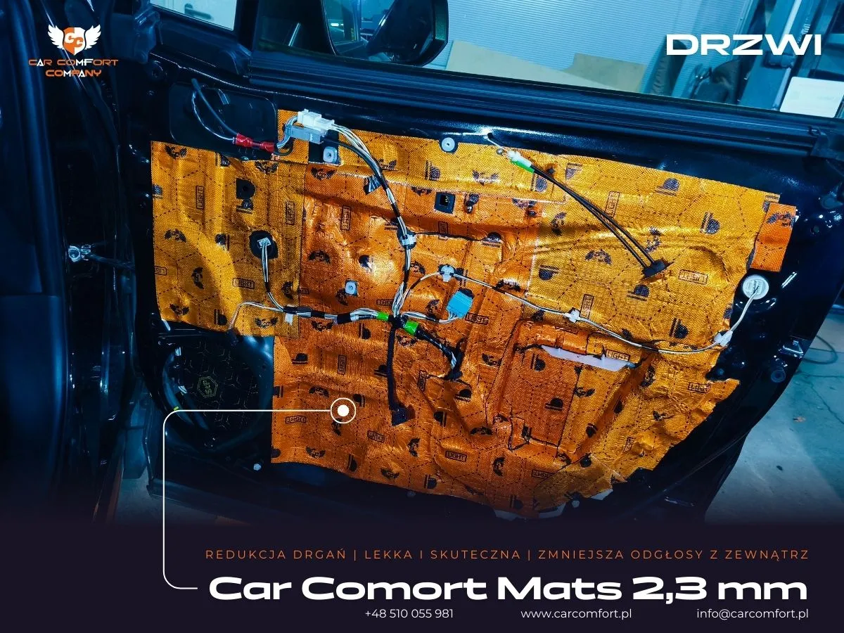 Toyota RAV4 wygłuszenie drzwi Car Comfort Mats 2,3 mm – mata butylowa