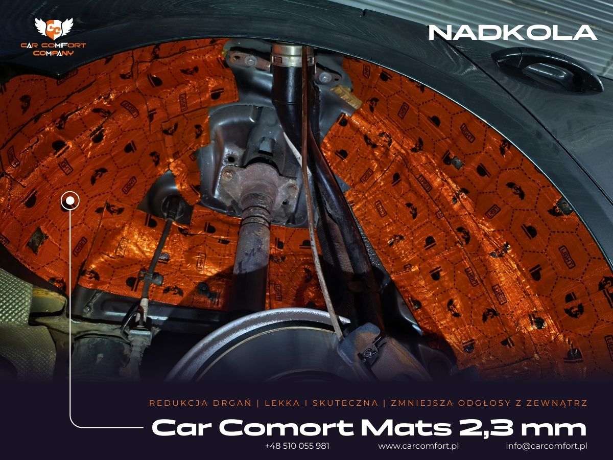 Audi A5 wygłuszenie nadkoli Car Comfort Mats 2,3 mm – mata butylowa