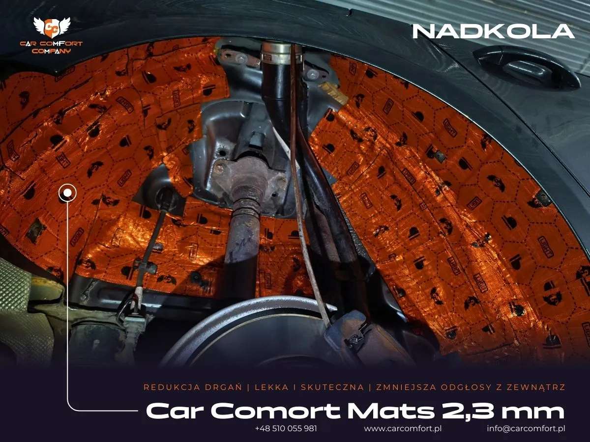 Audi A5 wygłuszenie nadkoli Car Comfort Mats 2,3 mm – mata butylowa