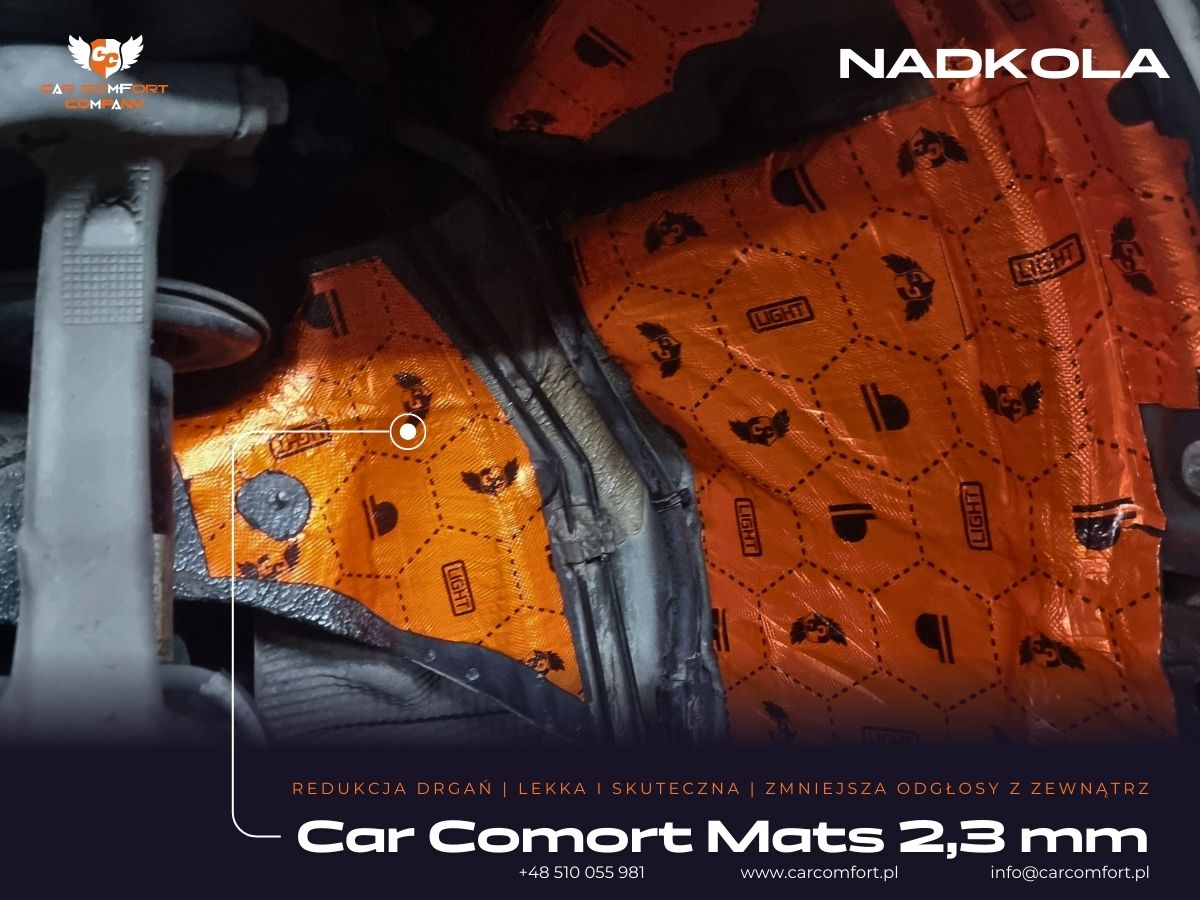 Metalowe nadkola Audi A5 wyciszenie StP Noise Liquidator