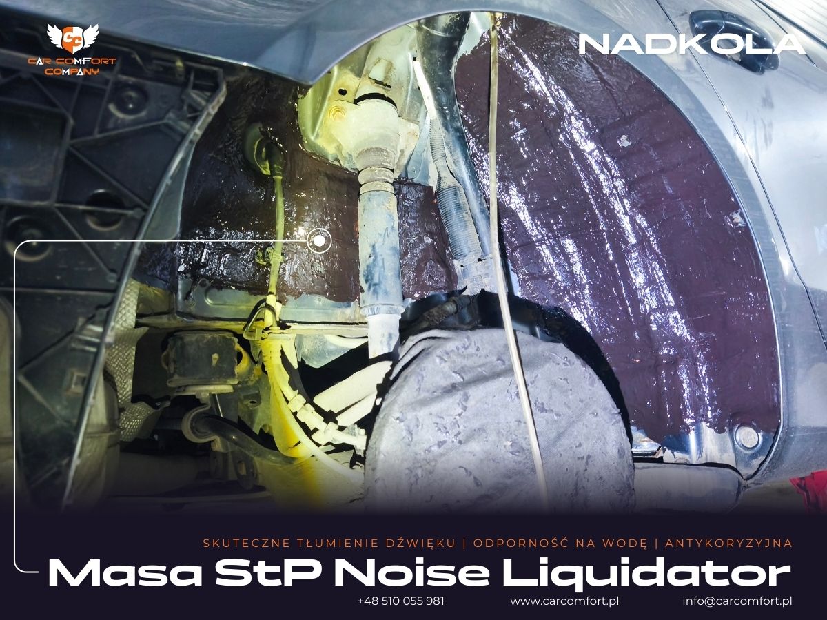 Metalowe nadkola Audi A5 wyciszenie StP Noise Liquidator
