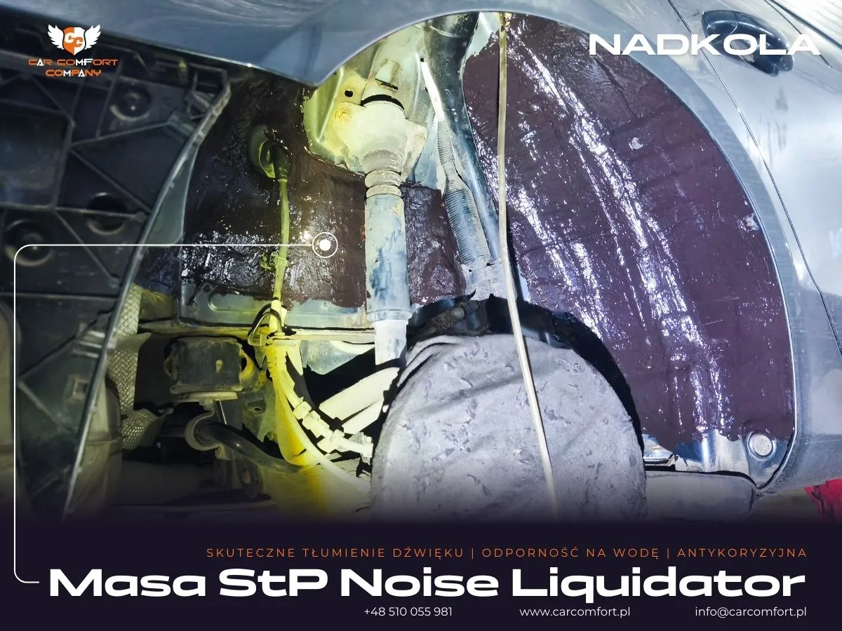 Metalowe nadkola Audi A5 wyciszenie StP Noise Liquidator