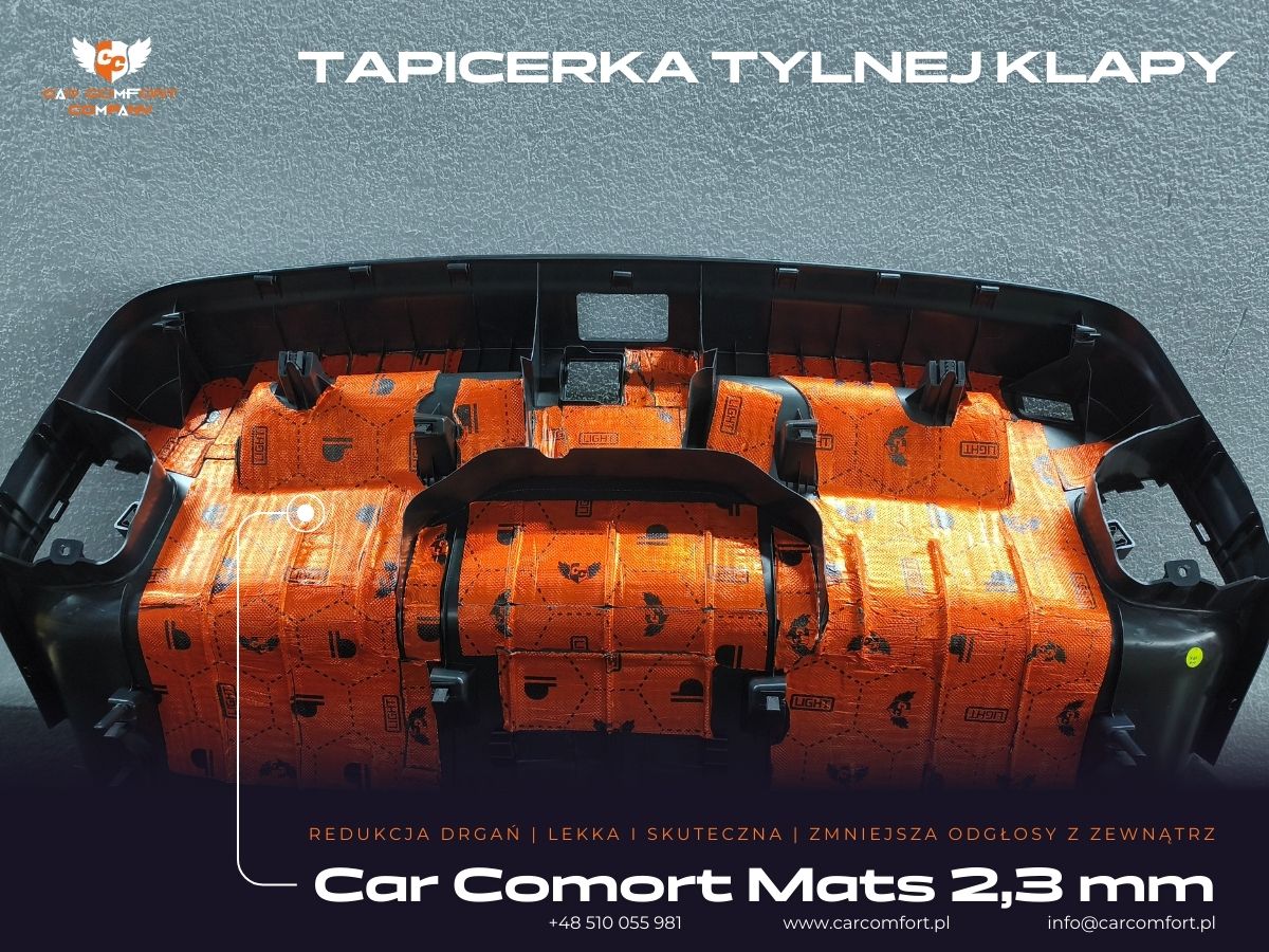 Tapicerka klapy Audi A5 wyciszona Bitmat M5s