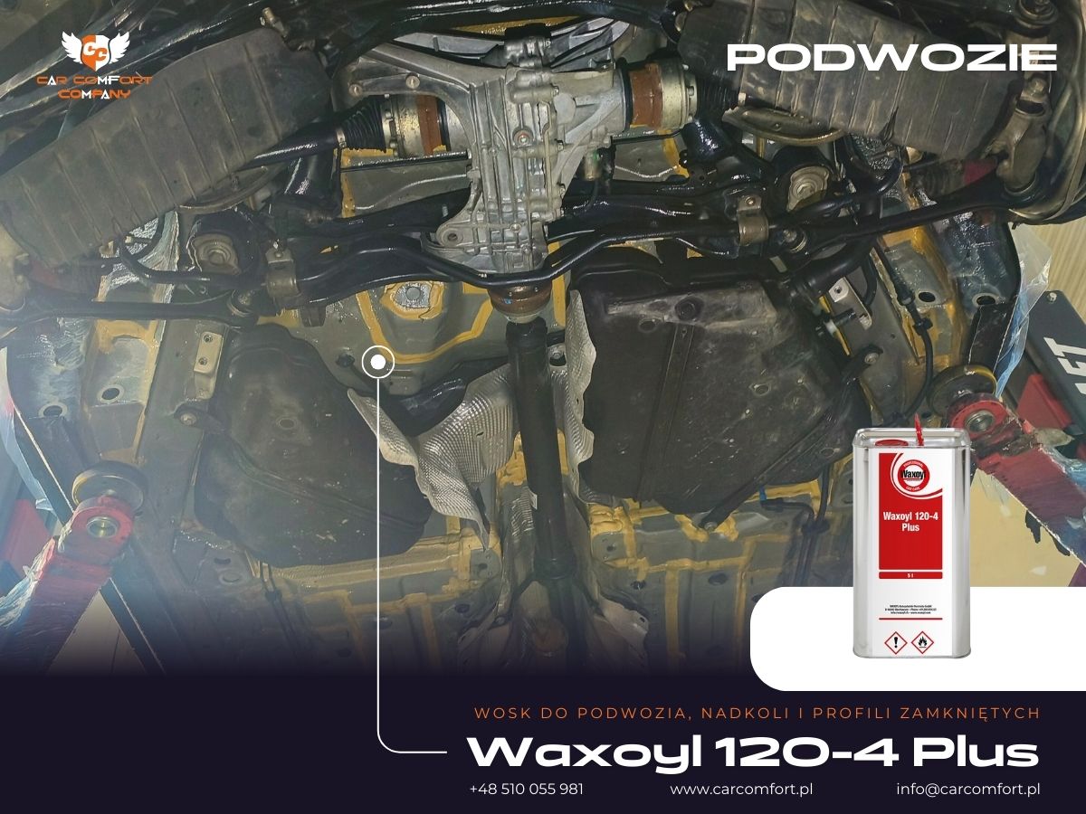 Audi A4 konserwacja podwozia Waxoyl – zabezpieczenie przed wilgocią i solą