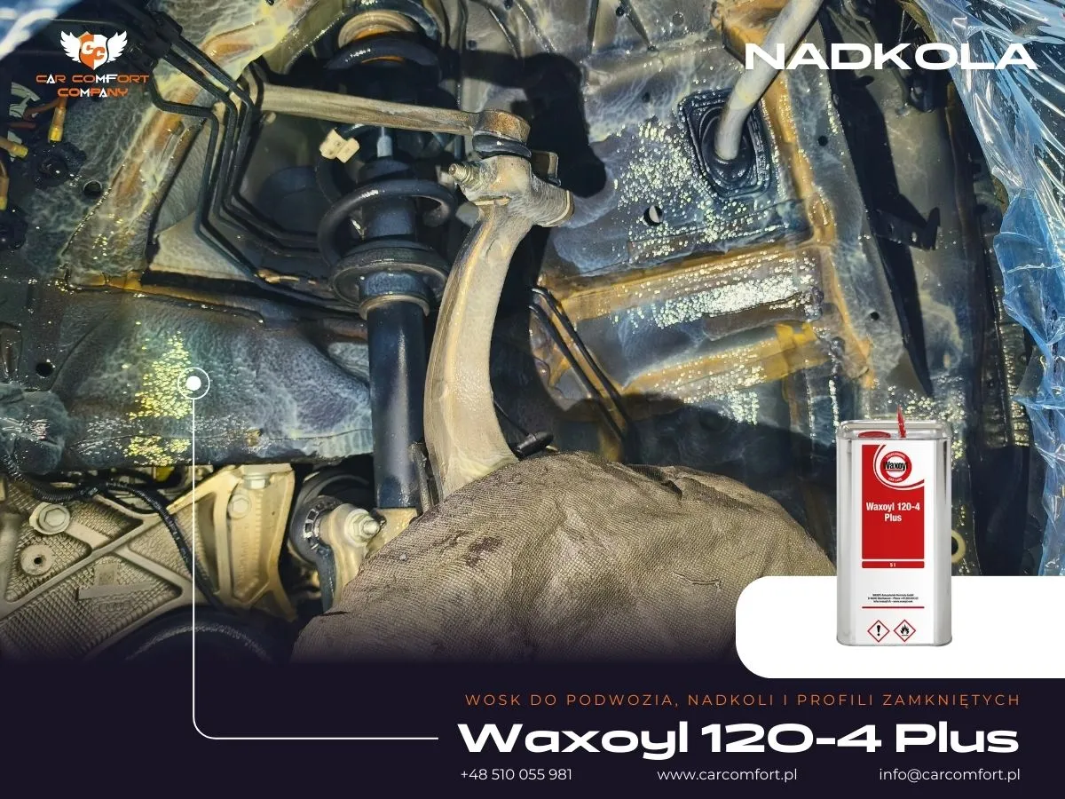 Audi A4 konserwacja podwozia Waxoyl 120-4 Plus – aplikacja preparatu