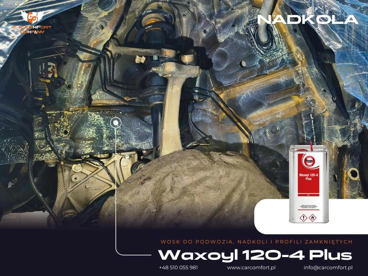 Audi A4 konserwacja podwozia Waxoyl 120-4 Plus – aplikacja preparatu