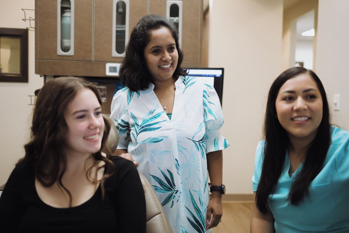 Dental professional dicussing safe Botox injection technique at Kent Station Family Dentistry