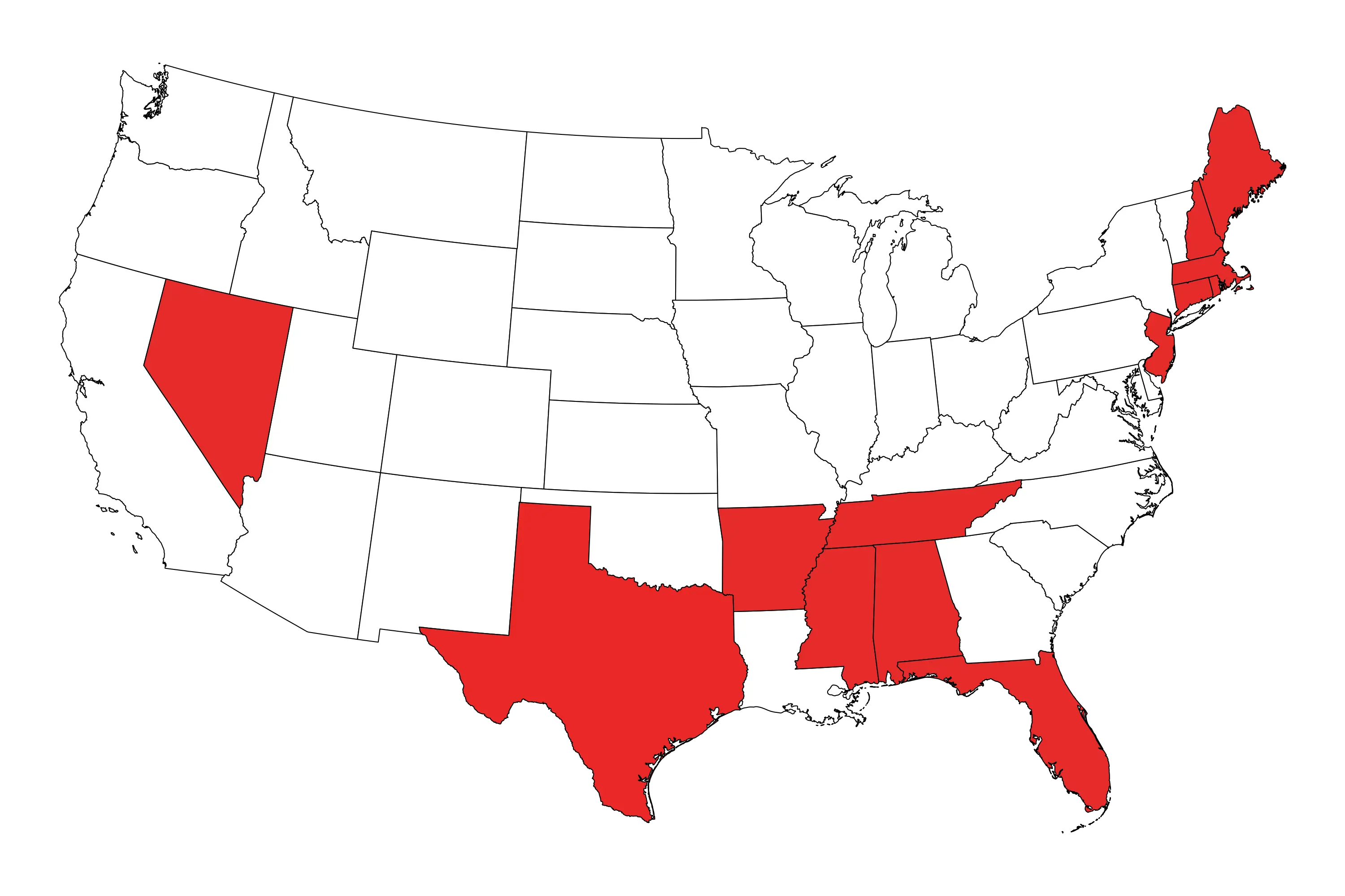 USA Territory Map