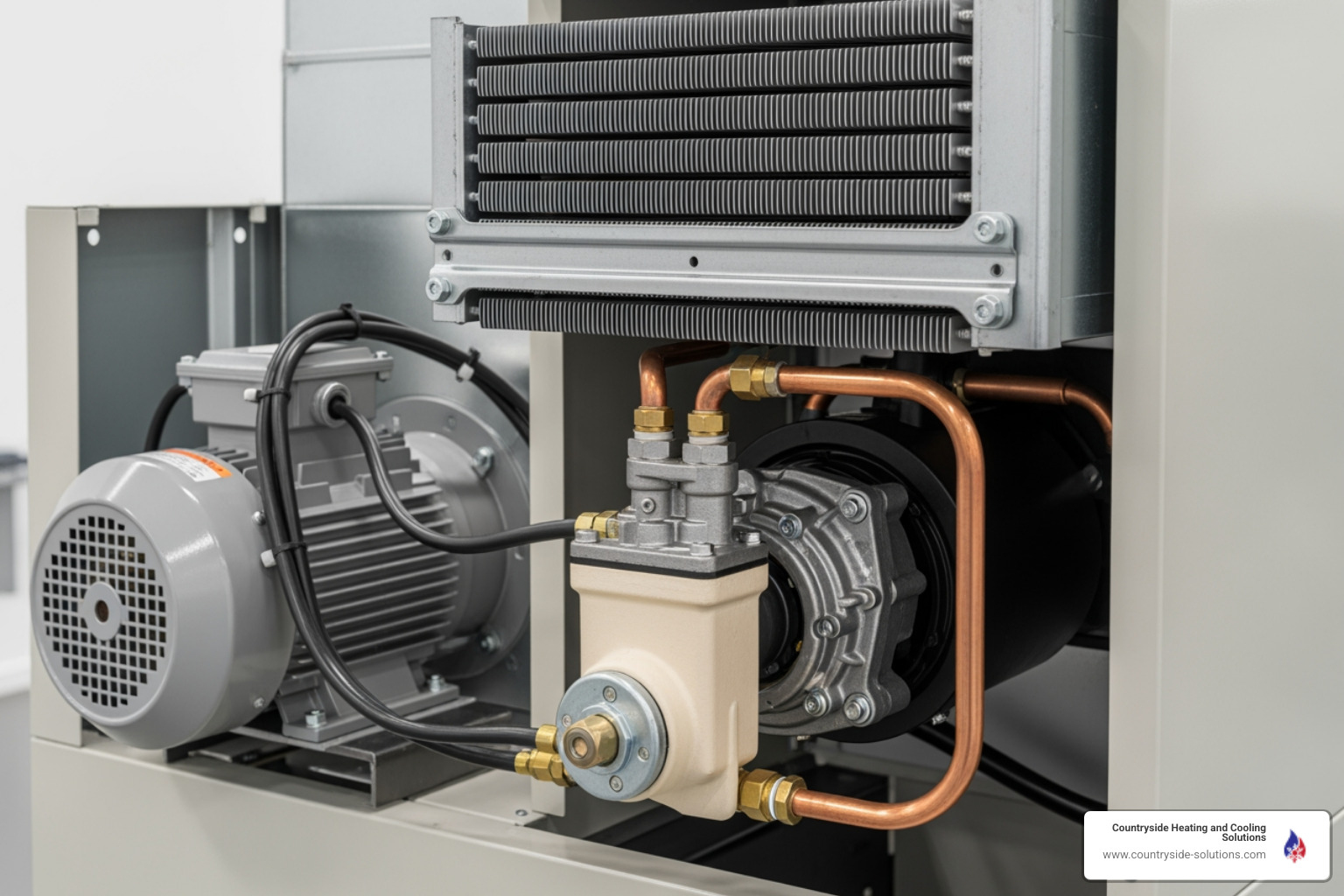 Infographic showing the main components of an oil furnace including the burner, heat exchanger, blower motor, oil tank, thermostat, and fuel line with simple explanations of each part's function - oil furnace repair wayzata mn