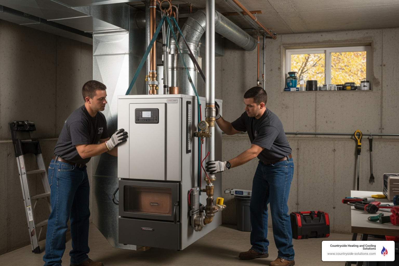 infographic showing how a residential boiler heats water in a central unit, circulates it through pipes to radiators or in-floor tubing throughout the home, and returns cooled water back to the boiler to be reheated in a continuous cycle - boiler installation minnetonka mn