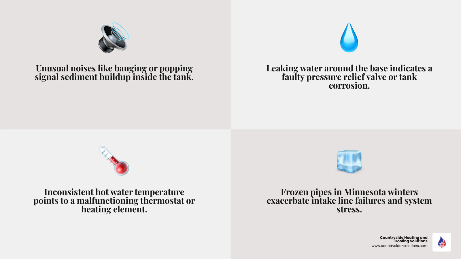 Infographic showing signs, causes, and repair steps for commercial water heater repair in Wayzata MN - commercial water Infographic showing signs, causes, and repair steps for commercial water heater repair in Wayzata MN - commercial water