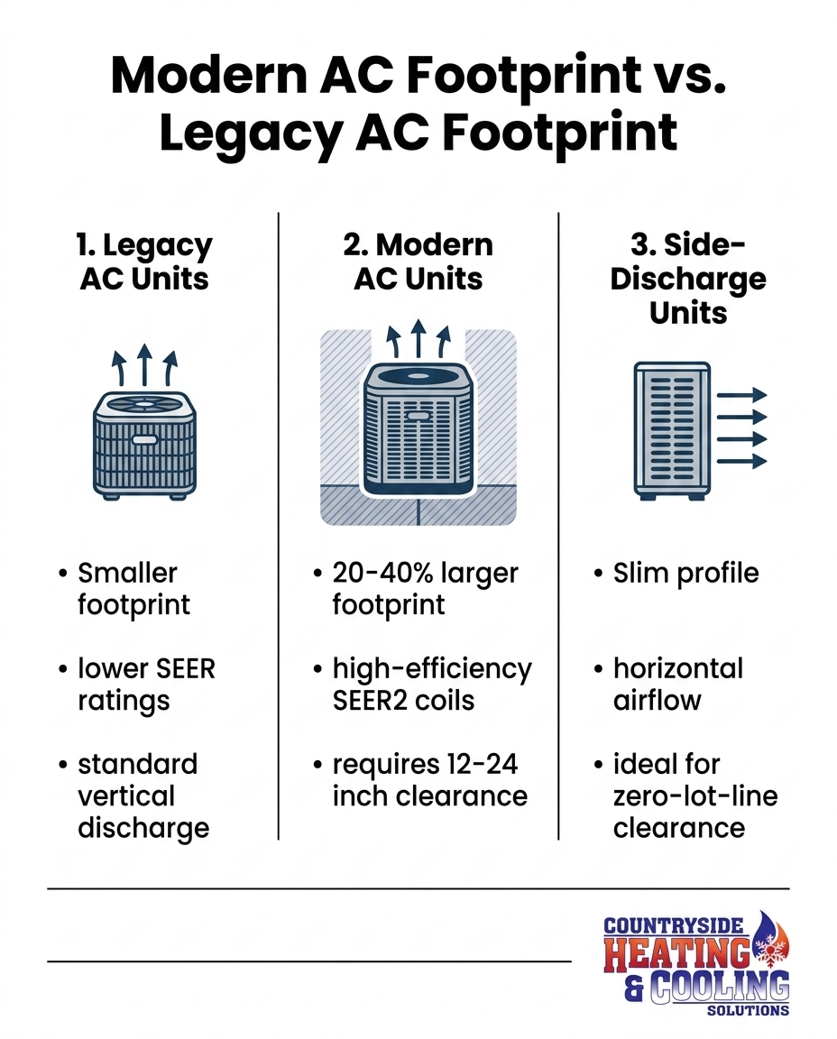 Modern AC Footprint vs. Legacy AC Footprint