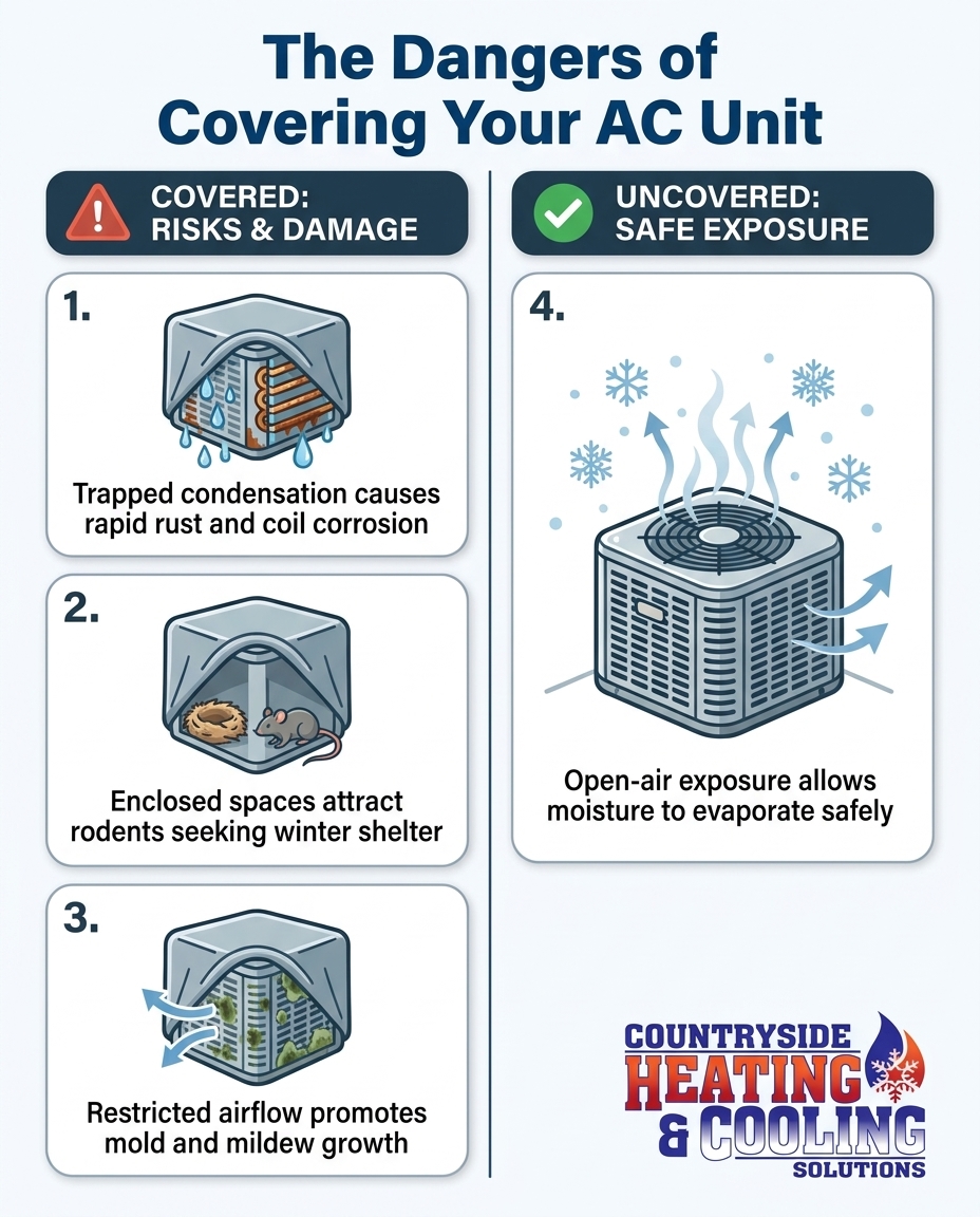 The Dangers of Covering Your AC Unit