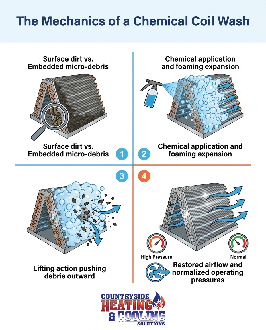 The Mechanics of a Chemical Coil Wash