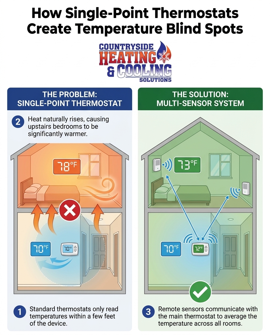 How Single-Point Thermostats Create Temperature Blind Spots
