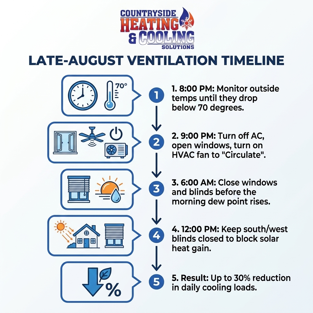 Late-August Ventilation Timeline