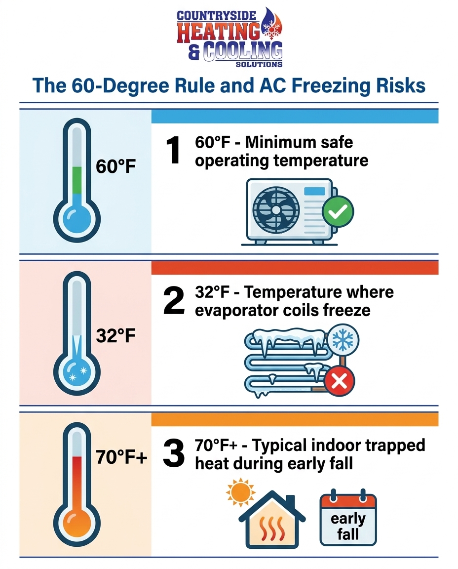 The 60-Degree Rule and AC Freezing Risks